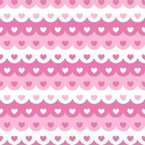 Hearts scallops (pink)