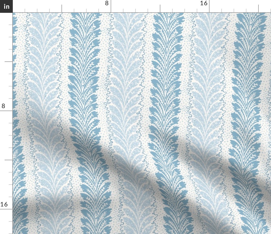British Feather Reverse light blue and light blue