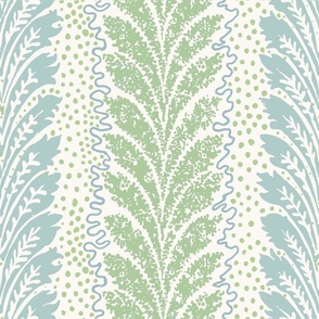 British Feather Reverse Blue and Green