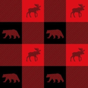 Buffalo Plaid (Moose and Bear)