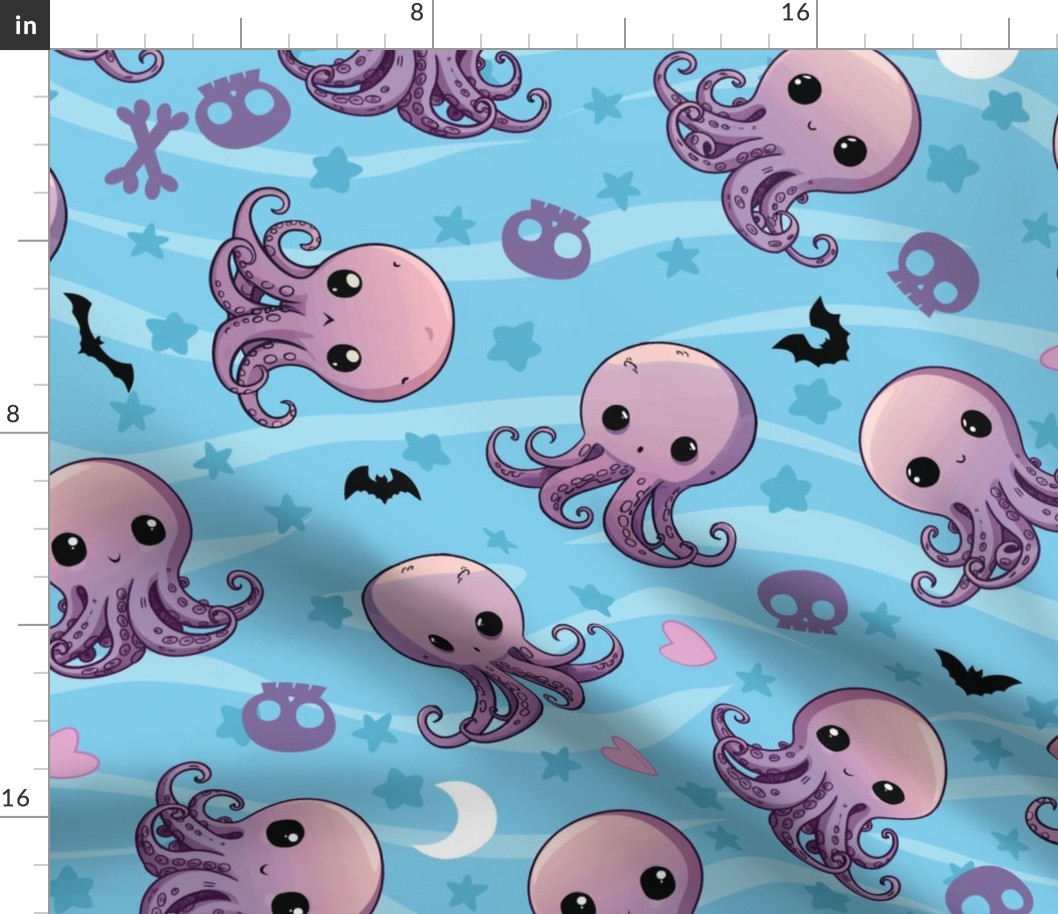 Pastel Goth Octopus - XL