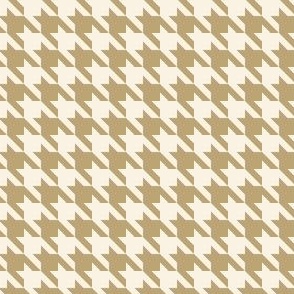 Classic houndstooth print in cream and sage green