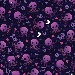 Kawaii Goth Octopus - M