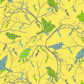 birds in a shoe tree