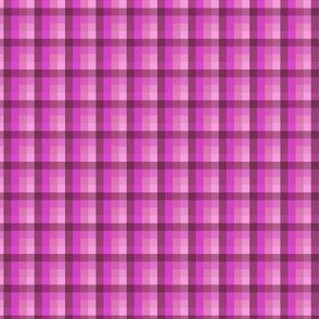  Pink plaid checkered small scale