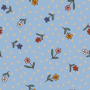 Flowers_and_dots Blue