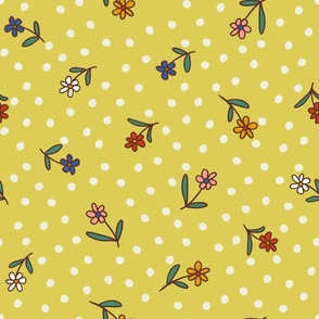 Flowers_and_Dots Yellow