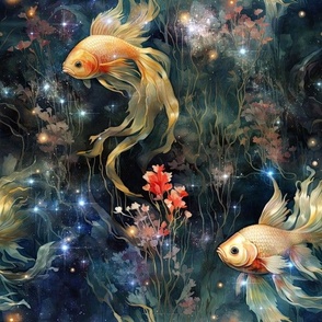 fantasy fish floral 