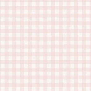pale pink gingham - mini 1/2 inch