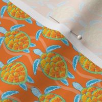 Tropical Sea Turtles - Orange