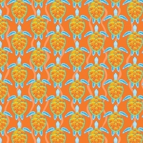 Tropical Sea Turtles - Orange