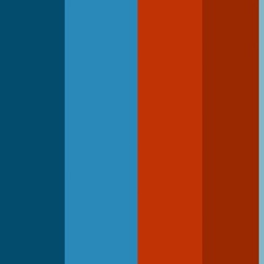 blue and rust stripes 24