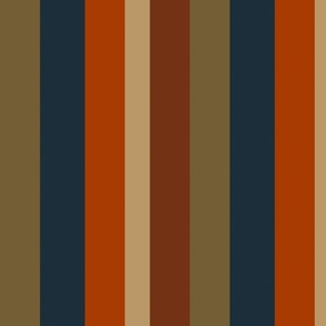 Blue_ orange_ tan stripes