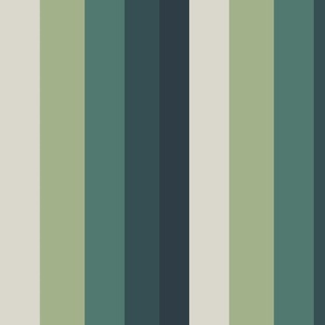 shades of green stripes 2