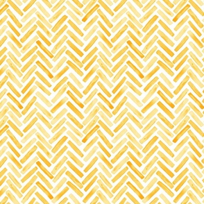 University Yellow Painted Chevron Herringbone