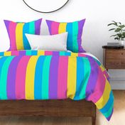 pink_ purple_ blue_ green_ and yellow stripes