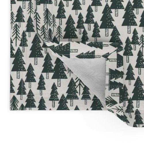 In The Woods_Camp Life_kids_Medium_Cream Pine Grove_Hufton Studio