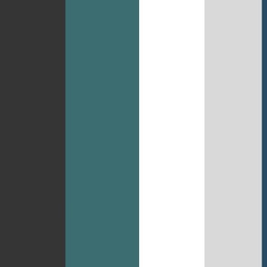 gray_ teal and white stripes