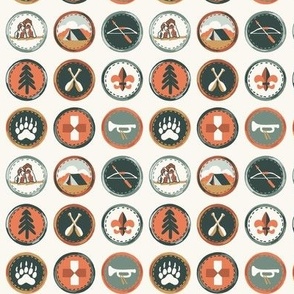 Scout badges_camp life_kids_Small_pine grove green Multi