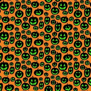 Smiling Midnight Black Pumpkins