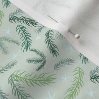 Spruce & Snowflake - Grey