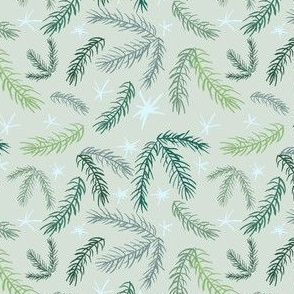 Spruce & Snowflake - Grey