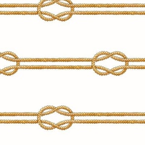 Knots and Ropes on Off-White (Horizontal)