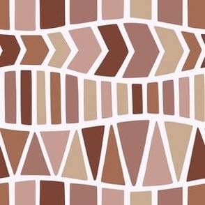 Winter Christmas geometric in shades of brown