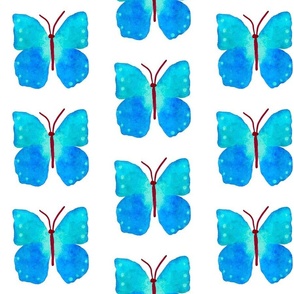 Blue Watercolor Butterfly