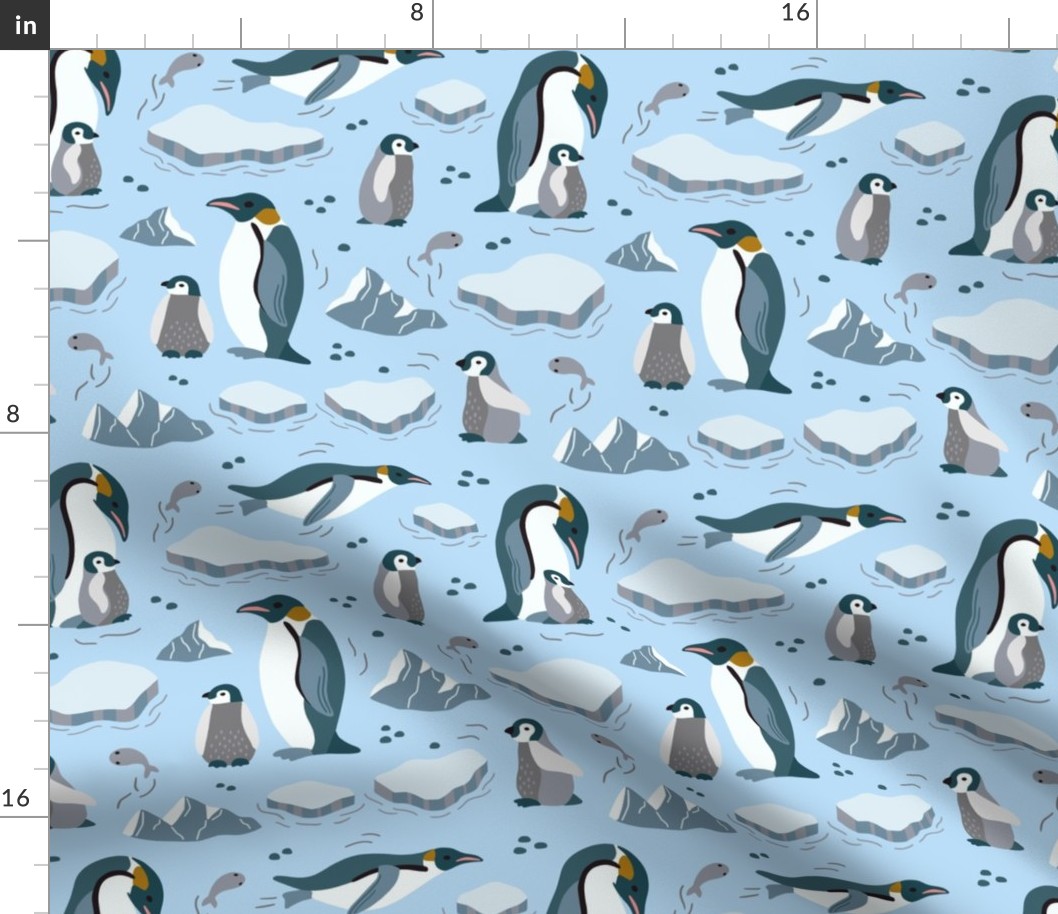 Emperor penguins in the Antarctica