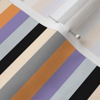 Retro Halloween rainbow stripes - basic colorful plaid design for fall orange lilac purple orange gray black vintage palette