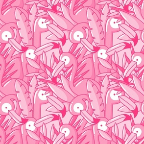 pink flamingos - small scale