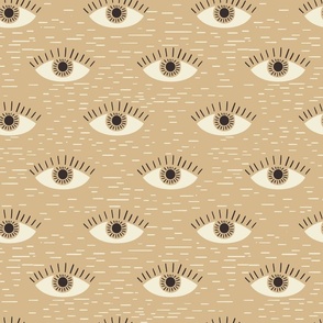 beige magic eye large 