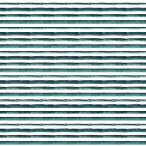 3" Watercolor stripes in dark teal - horizontal 