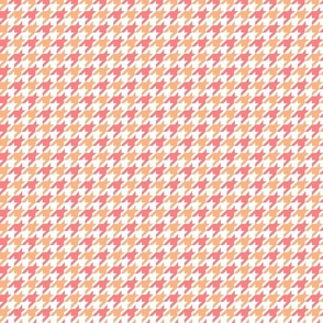 Houndstooth Pink and Orange