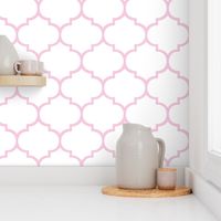 Fancy Lattice Pink Outline