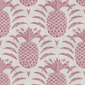 tropical coastal pineapple scallop // dusty pink 