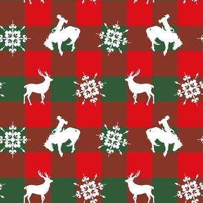 Christmas for Cowboys (red and green)