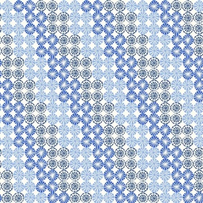 starburst block print diagonal stripe blue periwinkle medium scale