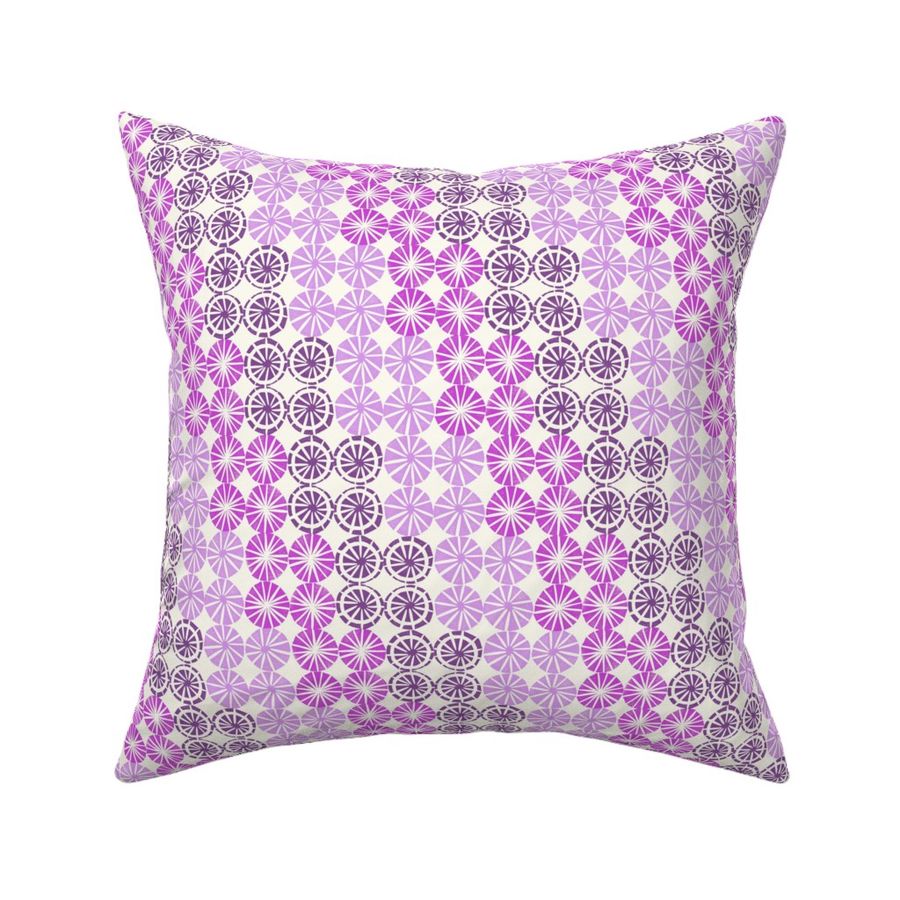 starburst block print diagonal stripe hot magenta medium scale