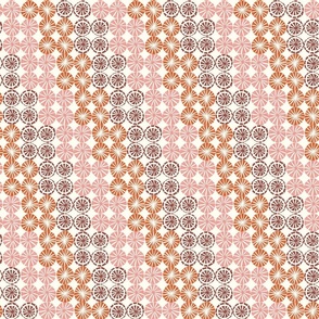 starburst block print diagonal stripe desert apricot medium scale