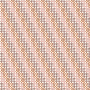 starburst block print diagonal stripe desert apricot small scale