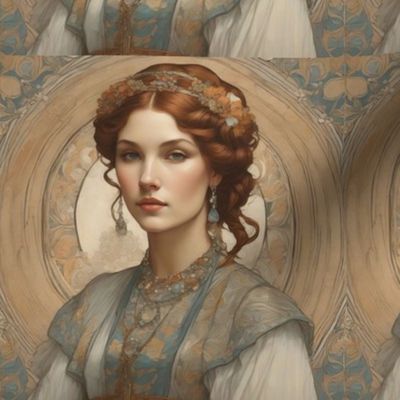 Mucha inspired art,Beautiful ladies,Art Nouveau style,Alphonse Mucha,Feminine artwork,Elegance and grace,Artistic depictions of women,Women in art history,Art prints and posters
Artistic inspiration ,from the late 19th century 