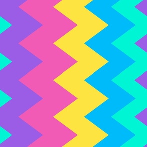 pink_ purple_ blue_ green_ and yellow chevron