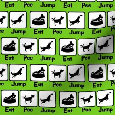 Eat Pee Jump Green
