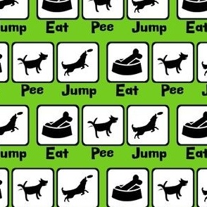 Eat Pee Jump Green