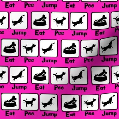 Eat Pee Jump Pink