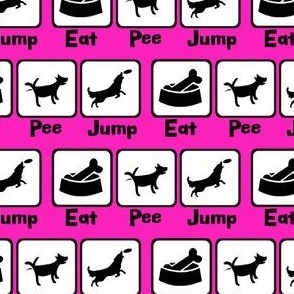 Eat Pee Jump Pink