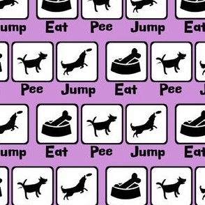 Eat Pee Jump Purple