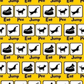 Eat Pee Jump Yellow